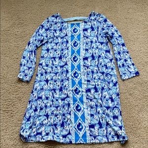 Lilly Pulitzer Ophelia dress Sz M elephant print